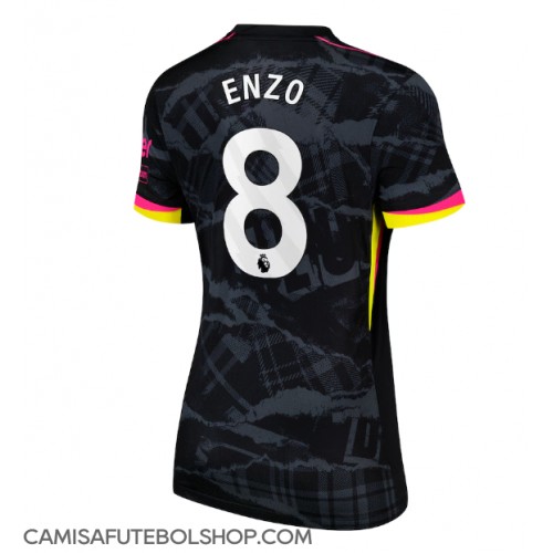 Camisa de time de futebol Chelsea Enzo Fernandez #8 Replicas 3º Equipamento Feminina 2024-25 Manga Curta